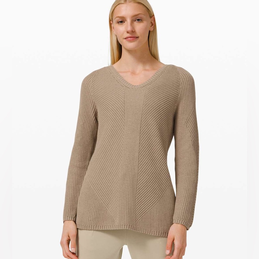 Lululemon Knit Blend Textured Pullover- Sz 4